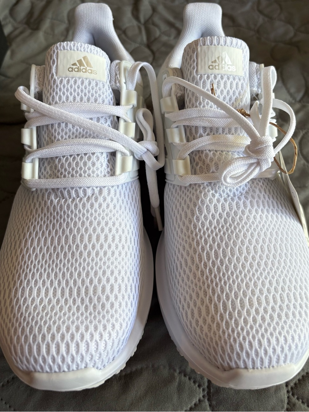 adidas Women's All-White Mesh Running Sneakers